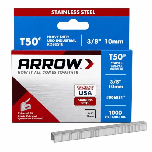 Arrow 506SS1 T50 3/8" Stainless Steel Staples