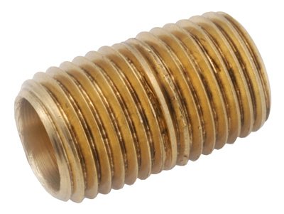 Anderson Metals 736112-04 Brass Nipple 1/4 in, 5 Pack