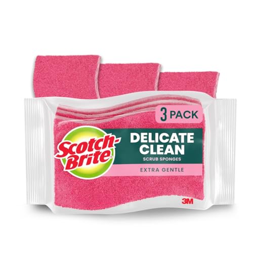 Scotch-Brite Delicate Care Scrub Sponges 3-Pack