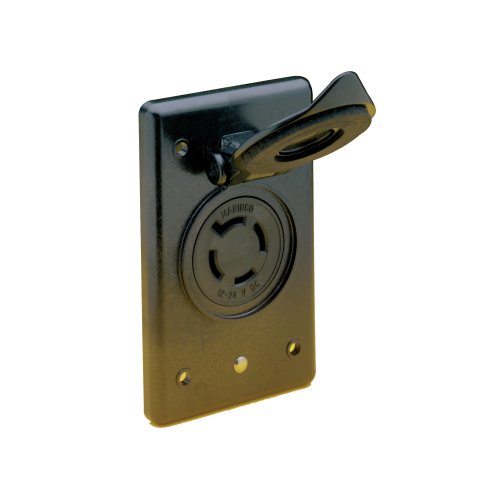 Marinco 2018BR-MB 12/24V Receptacle Flip Lid