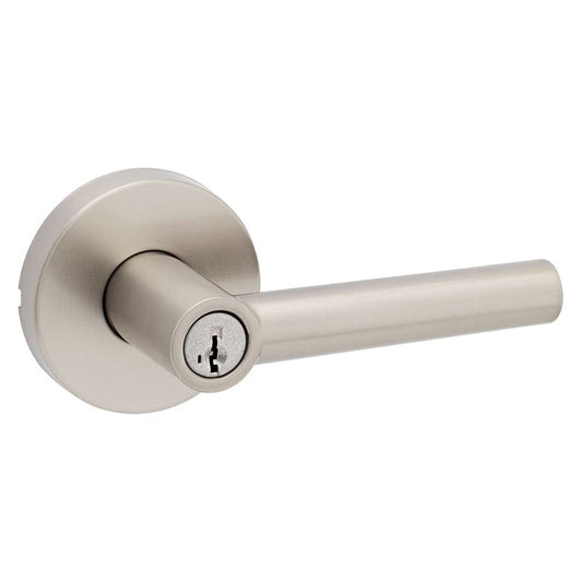Kwikset Milan Entry Door Handle Satin Nickel