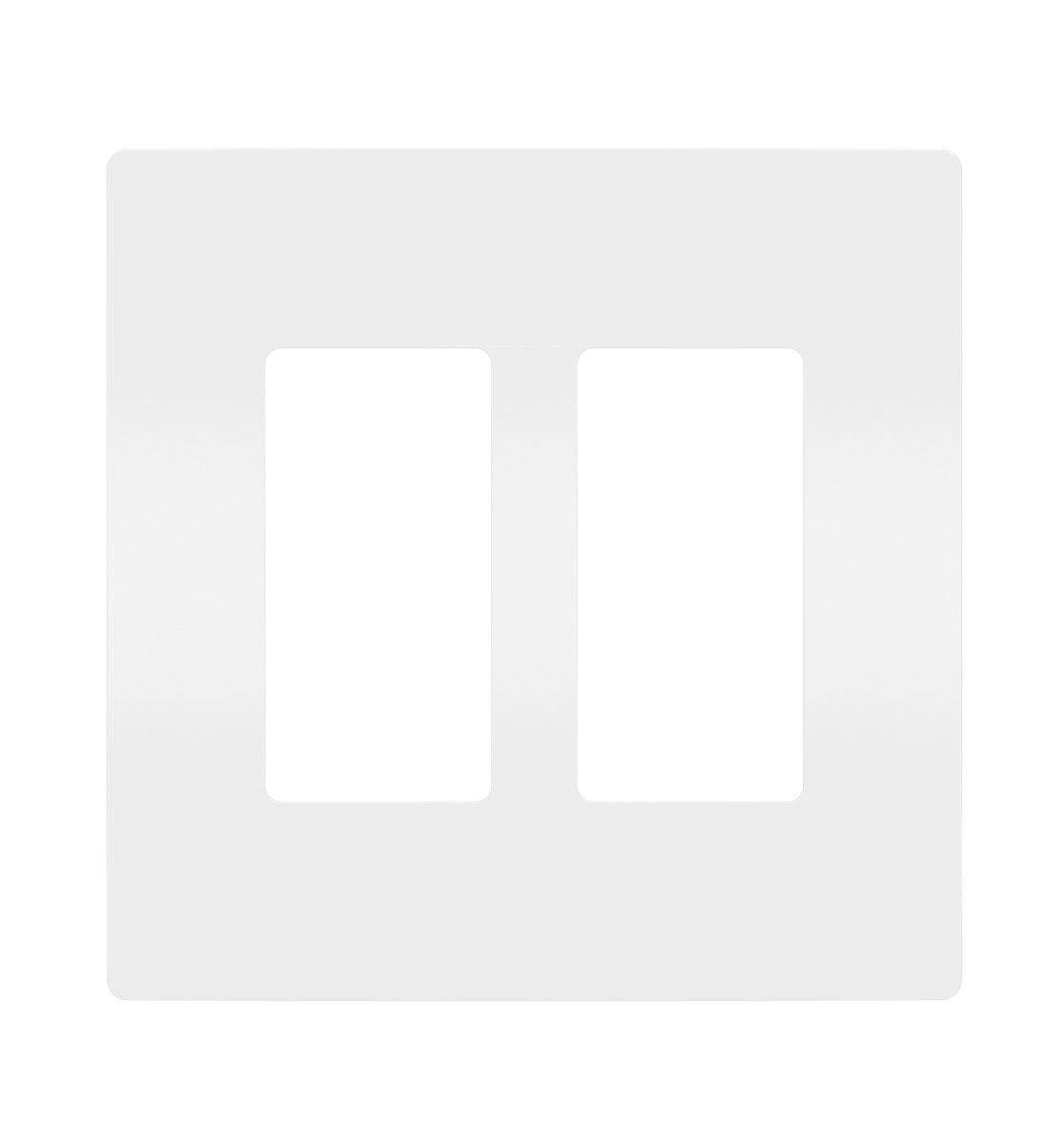 Legrand RWP262 Screwless 2-Gang Wall Plate, White, 0.065 in