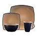 Gibson Soho Lounge Taupe 16-Piece Dinnerware Set