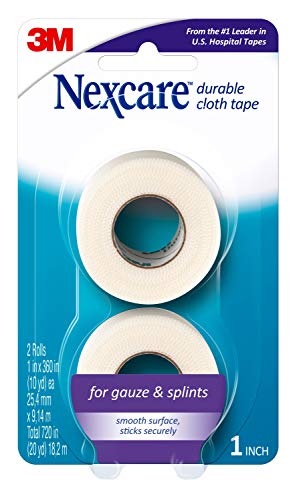 3M Nexcare Durable Cloth Tape 1in x 10yds 2 Rolls