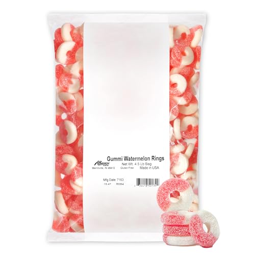 Albanese Candy, Gummi Watermelon Rings, 4.5-pound Bag