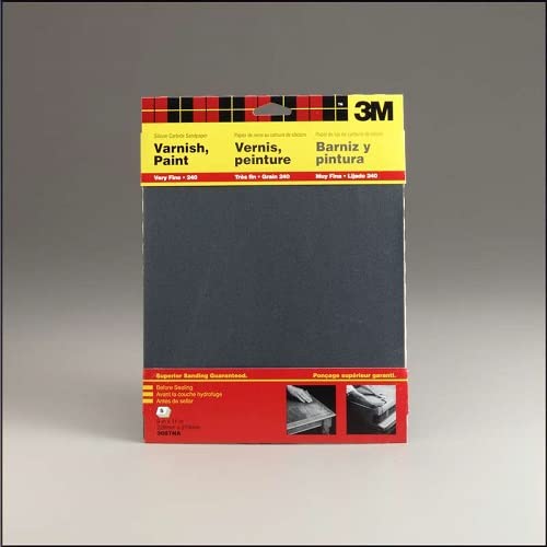 3M Wetordry Sandpaper 220 Grit 9x11in 5-Pack 9087DC-NA