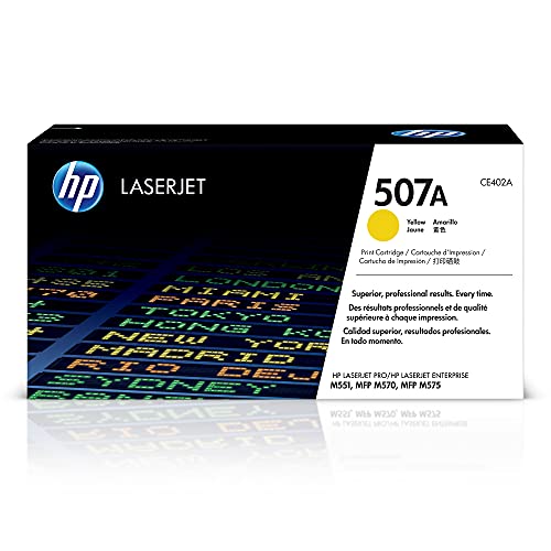 HP 507A Yellow Toner Cartridge CE402A 6000 Pages