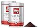 Illy Caffe Espresso Medium Roast Ground Coffee 8.8 oz Pack of 2
