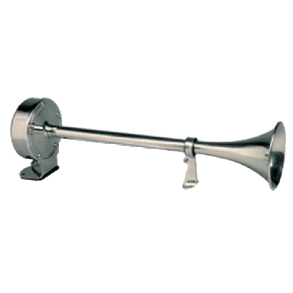 Ongaro Deluxe Stainless Steel Single Trumpet Horn 24V