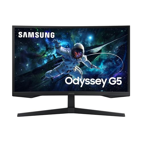 SAMSUNG Odyssey G55C 27" QHD Curved Gaming Monitor LS27CG552ENXZA