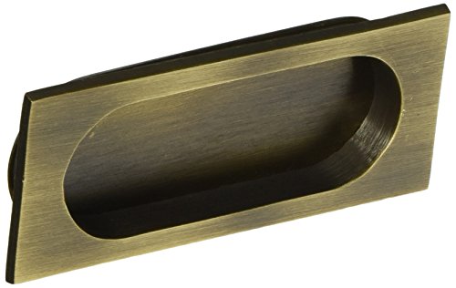 Deltana FP4134U5 Large Flush Pull Antique Brass 4" x 1-5/8"