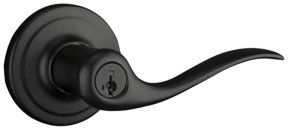 Kwikset Tustin 740TNL-S Keyed Entry Lever Matte Black