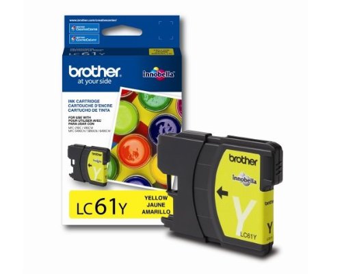 Brother MFC-6490CW Yellow Ink Cartridge LC61Y