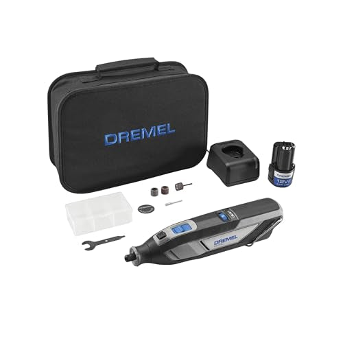Dremel 8240 12V Cordless Rotary Tool Kit with Variable Speed and Comfort Grip -Includes 2AH Battery Pack, Charger & more (Renewed)