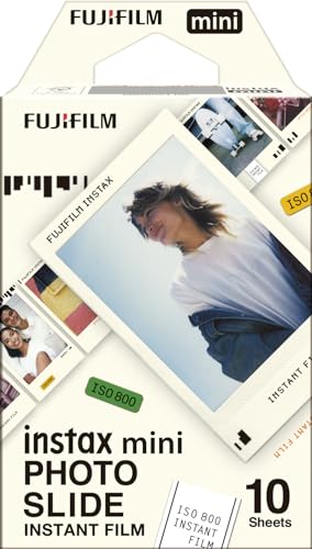 instax mini Film, Photo Slide Border Design, 10 Shot Pack for use with All instax mini Series Instant Cameras and Printers