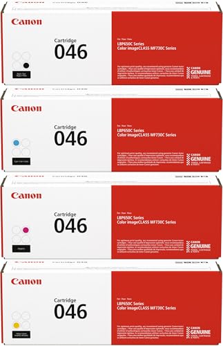 Canon CRG-046 4-Color Complete Toner Cartridge Set