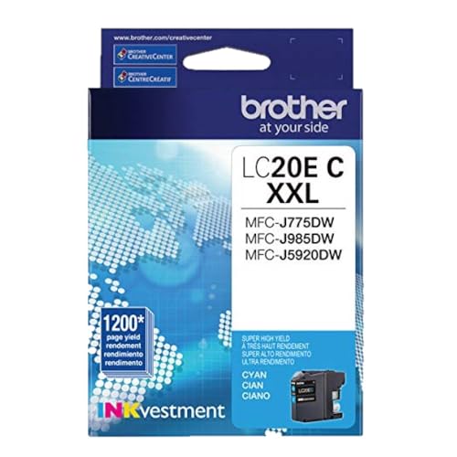 Brother LC20EC Super High Yield Cyan Ink Cartridge