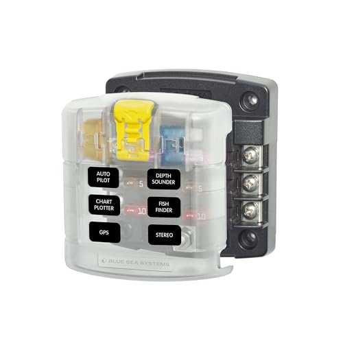 Blue Sea Systems 5028 ST Blade Fuse Block 6-Circuit 100A