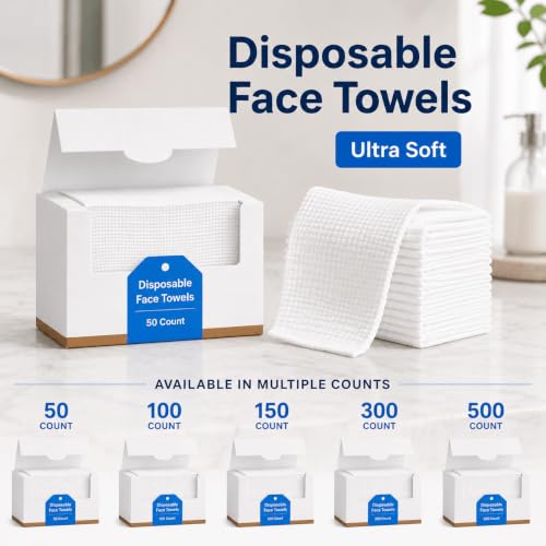 Dermazula XL Disposable Face Towels 50–500ct