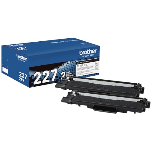 Brother TN227 High-Yield Black Toner Twin Pack 6000 Pages