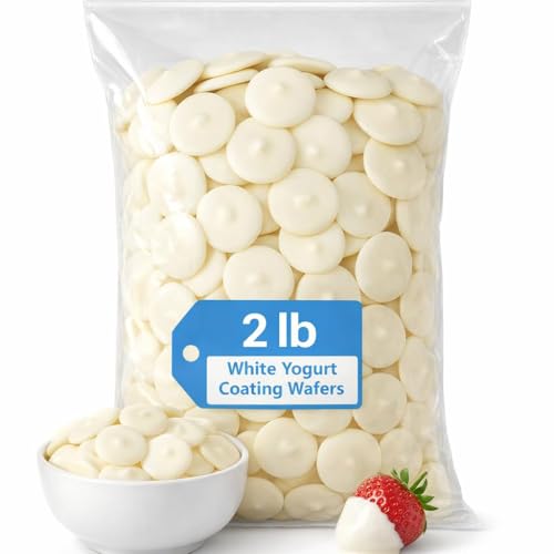 Bulk White Yogurt Coating Wafers Candy Melts for Baking and Candy Making, Perfect for Dipping, Molding, and Decorating, 2 LB Bag 223080