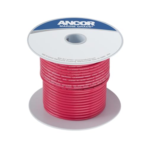 Ancor 100810 Tinned Copper Wire 18 AWG Red 100ft