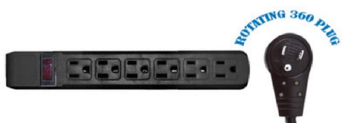 CableWholesale 6-Outlet Surge Protector 6ft