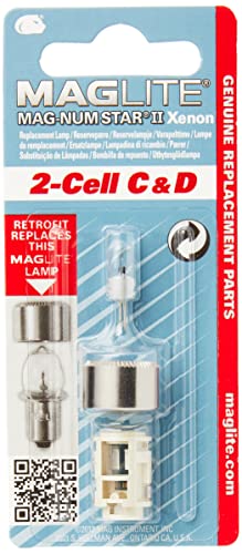 Mag-Lite LMXA201 Maglite Mag-Num Star Xenon Replacement Lamp for 2-Cell C and D Flashlights (107-000-648)
