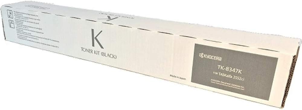 KYOCERA 1T02L70US0 Model TK-8347K Black Toner Cartridge for use Copystar CS-2552ci, CS-2553ci, TASKalfa 2552ci and 2553ci Color Multifunction Printers