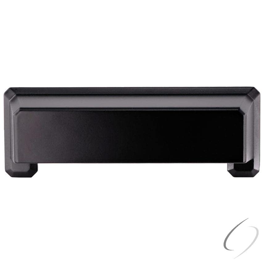 Pride Charleston Cup Cabinet Pull Matte Black 3"/3-3/4"