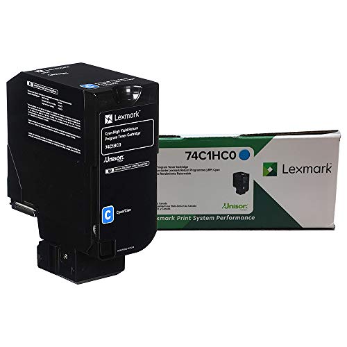 LEXMARK 74C1HC0 - Lexmark Unison Toner Cartridge - Cyan - Laser - High Yield - 120