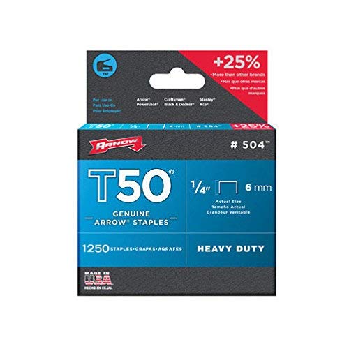 Arrow Fastener T50 Staples 1/4" Pack of 3