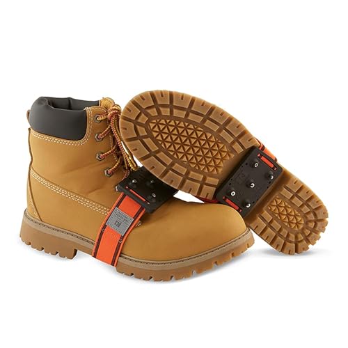 K1 Mid-Sole Ice Cleats for Men & Women - Rotatable Traction Aids For Winter Snow - Hi Vis - Original