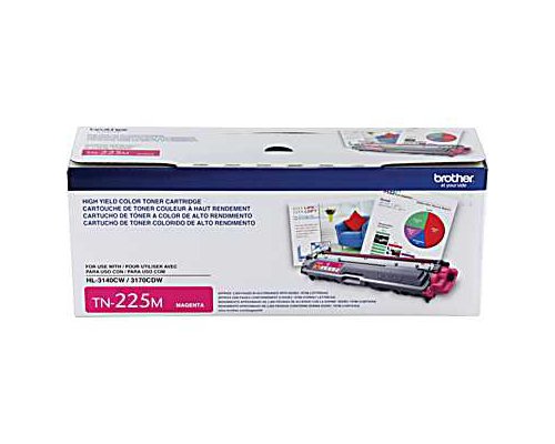 Brother Genuine High Yield Toner Cartridge, TN225M, Replacement Magenta Toner, Page Yield Up To 2,200 Pages, Amazon Dash Replenishment Cartridge, TN225