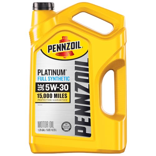 Pennzoil Platinum Synthetic Motor Oil 5W-30 5 Qts