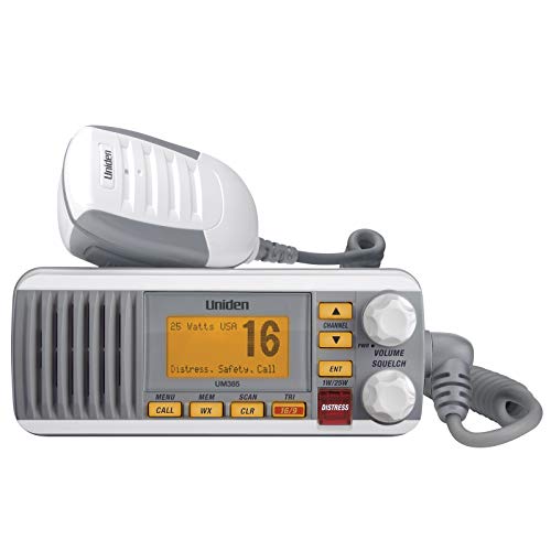 Uniden UM385 25W Marine VHF Radio IPX4 White