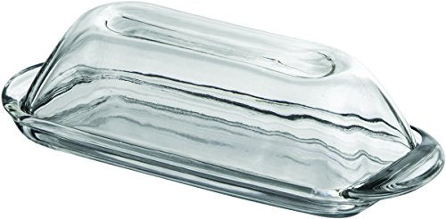 Anchor Hocking Presence Glass Butter Dish with Cover
