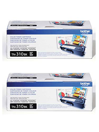 Brother TN310BK Black Toner Cartridge 2-Pack