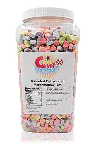 Dehydrated Cereal Marshmallows, 1 Pound Bulk Bag Mini Dehydrated Marshmallows, 673202