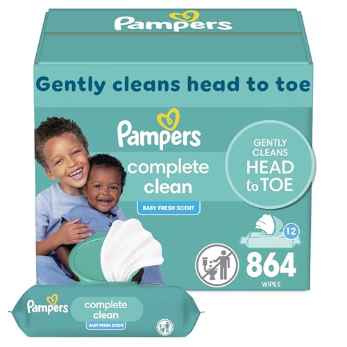 Pampers Complete Clean Baby Wipes 864 Count