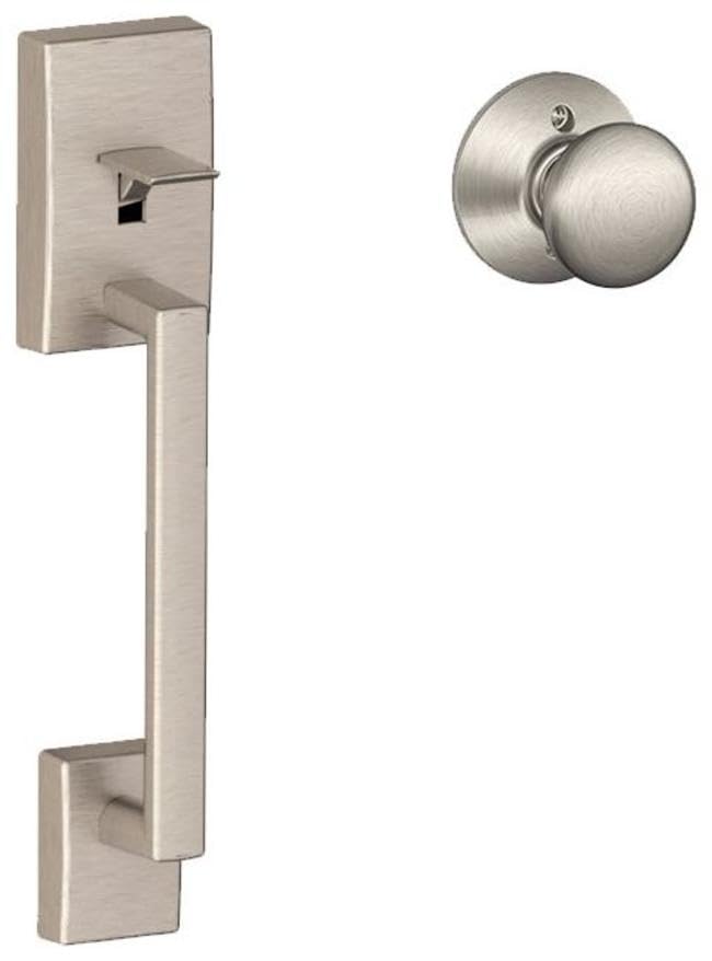 Schlage FE285 Century Plymouth Bottom Handleset Satin Nickel