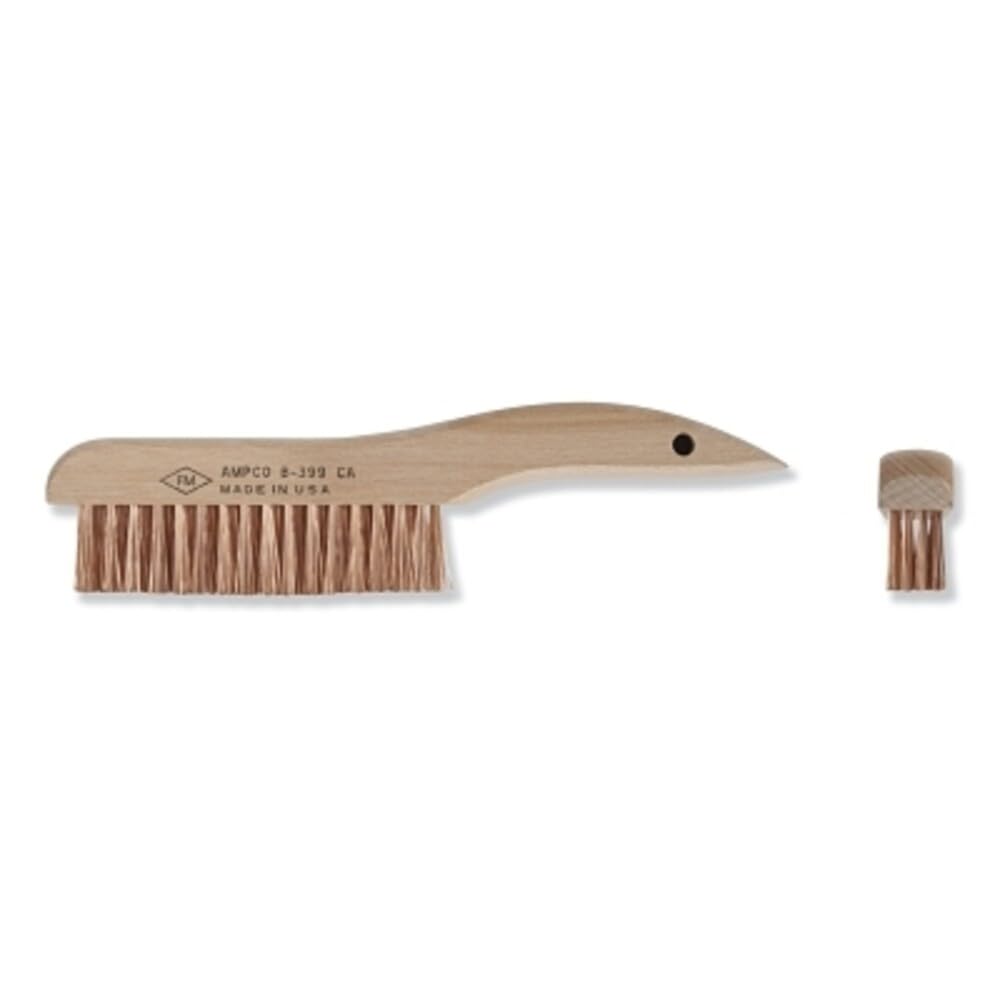Ampco Safety Tools B-399 Brush with Scratch Shoe Handle, Non-Sparking, Non-Magnetic, Corrosion Resistant