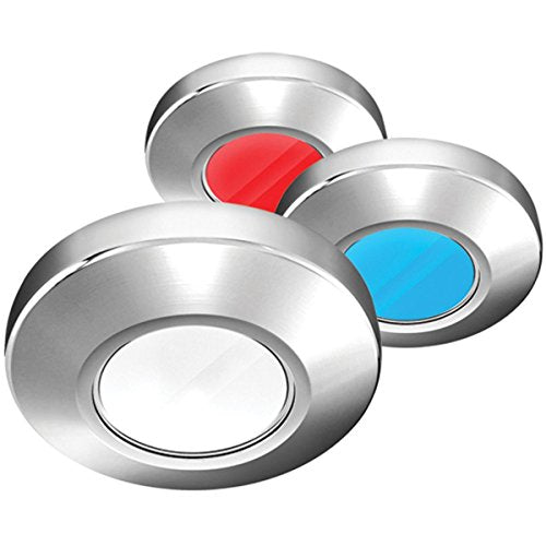 i2Systems Profile P1120 Tri-Light Surface Light - Red, Cool White &amp; Blue - Chrome Finish