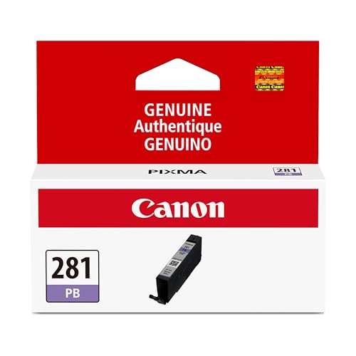 Canon CLI-281 Genuine Photo Blue Ink Tank, Compatible with TS9120 Series,TS8120 Series, TS8220 Series, TS8320, and TS6320 Printers