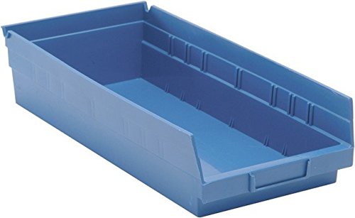 Quantum Storage QSB108BL Economy 4 in. Shelf Bin44; Blue - 17.87 x 8.37 x 4 in.