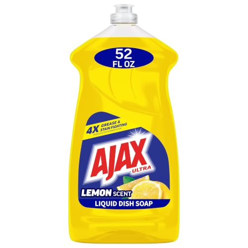 Ajax Dish Liquid Lemon 52oz 6 Pack