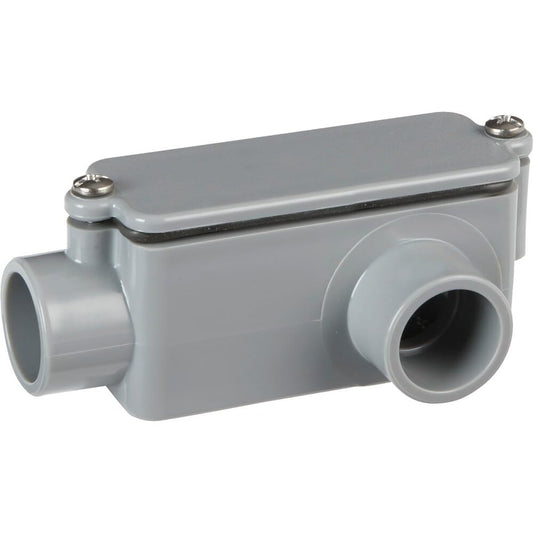 THOMAS & BETTS E984D-CTN Conduit Body, Grey