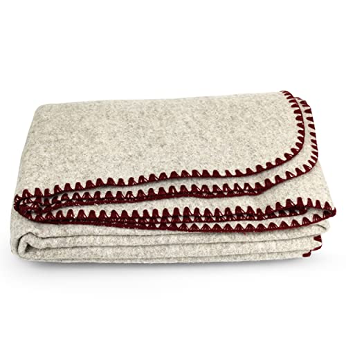 Blanket beige Woolen 79inch x