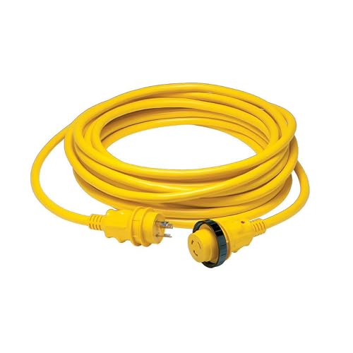Marinco 30 Amp Power Cord Plus Cordset 35ft Yellow