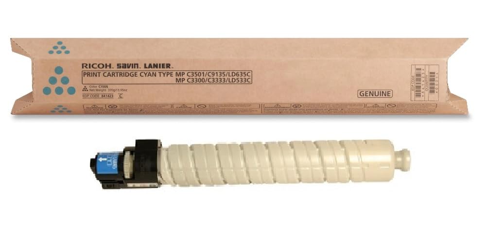 Ricoh Cyan Toner Cartridge, 16000 Yield (841423)